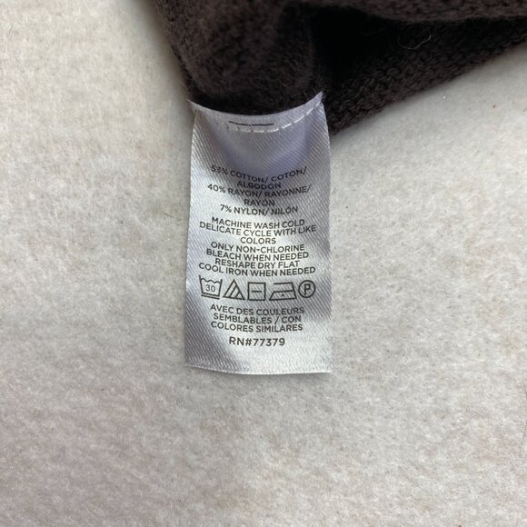 NWT Loft Ann Taylor Sweater Women's M Brown Knit Pullover Mock Neck $89 NEW - Picture 4 of 8